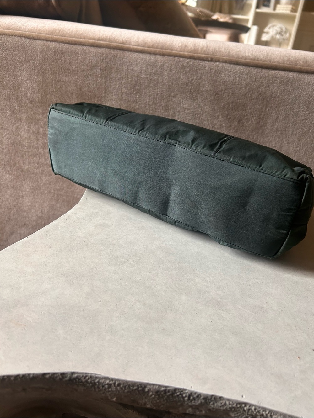 PRADA Shoulder Bag in Dark Green with Chain Strap - Picture 6 of 10